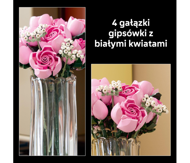 LEGO BOTANICALS 10374 Bukiet różowych róż - 1473598 - zdjęcie 12